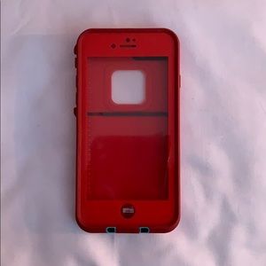 Red LifeProof Iphone 7/8 case